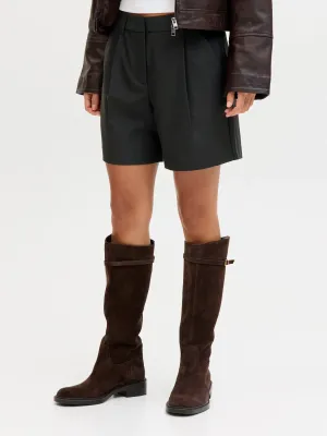 JXAYA ELLIS WIDE HW SHORTS TLR Black