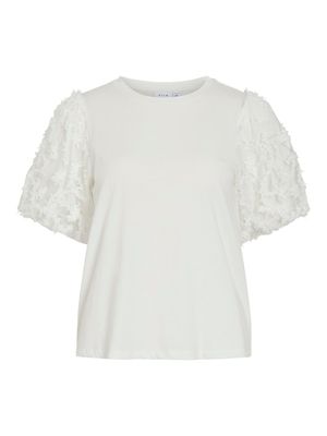VIONESCA O-NECK S/S TOP Snow White
