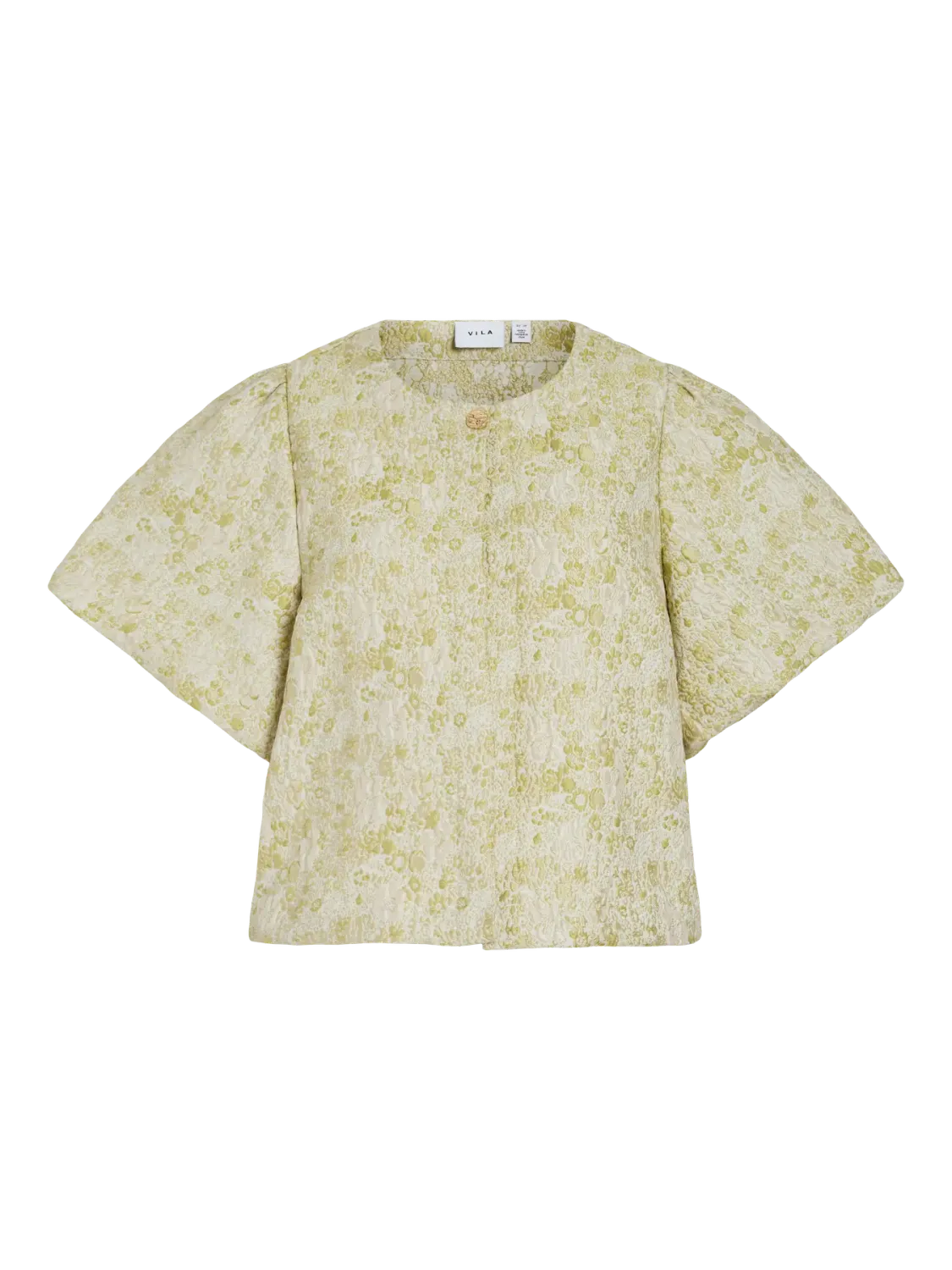 VIKAIA O-NECK 2/4 JACQUARD BOLERO/DC Smoke Green/JACQUARD