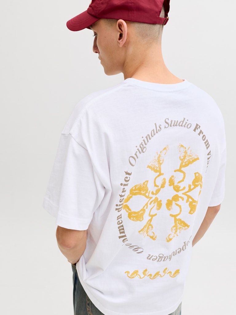 JORMONTAUK BACK GRAPHIC TEE SSCN EA26 SN Bright White-W. BANDANA