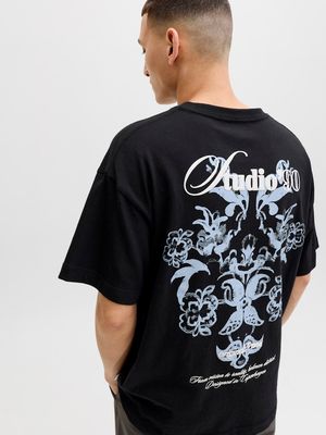 JORMONTAUK BACK GRAPHIC TEE SSCN EA26 SN Black/W. BANDANA