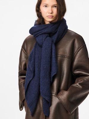 PCPYRON LONG SCARF NOOS BC Maritime Blue