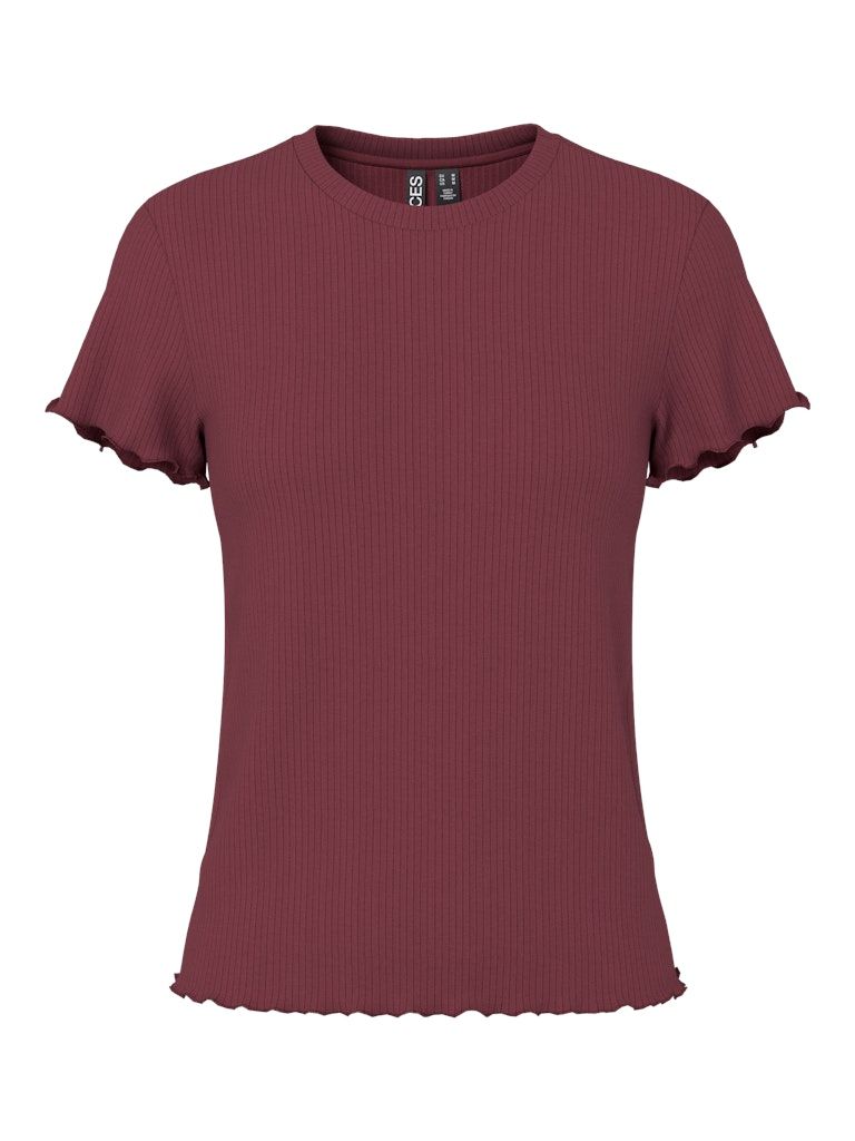PCNICCA SS O-NECK TOP JRS NOOS Tawny Port