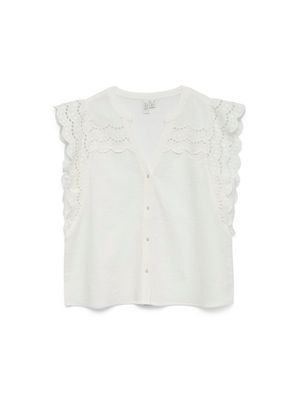 VMJAYLA S/L TOP WVN BTQ GA Cloud Dancer
