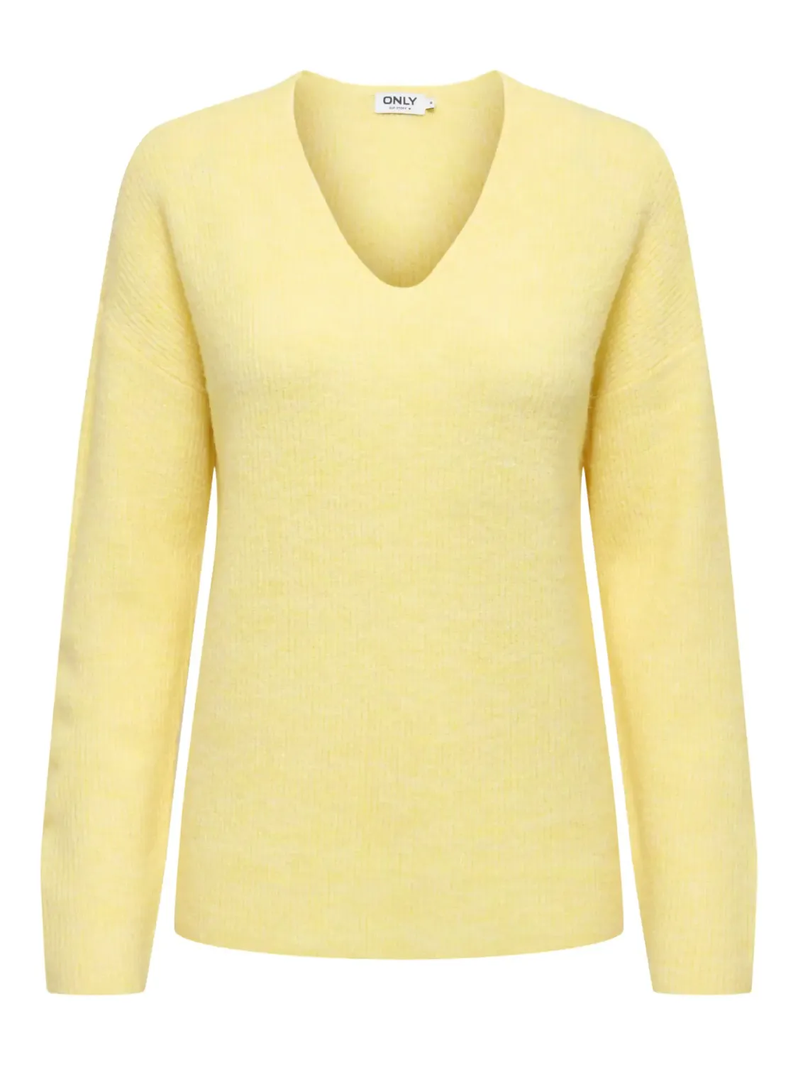 ONLCAMILLA V-NECK L/S PULLOVER KNT NOOS Mellow Yellow/MELANG