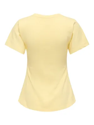 ONLMARIE S/S RUCHING TOP JRS NOOS Sunlight