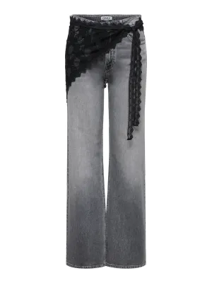 ONLSOF LACE SCARF WVN EX Black