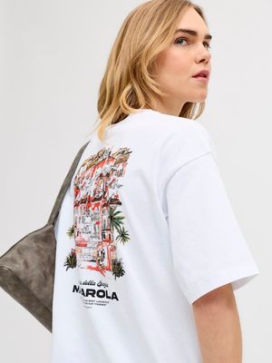 JXMILLOW LOOSE SS TEE JRS SP226 Bright White-MANAROLA