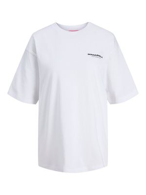 JXMILLOW LOOSE SS TEE JRS SP226 Bright White-MANAROLA