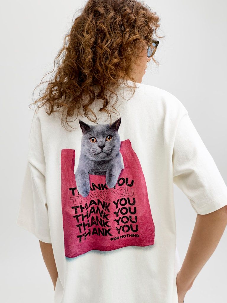 JXMILLOW LOOSE SS TEE JRS SP226 Sugar Swizzle/THANK