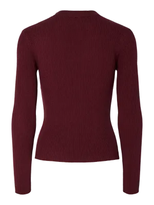 PCMIRA NEW LS O-NECK KNIT NOOS BC Tawny Port