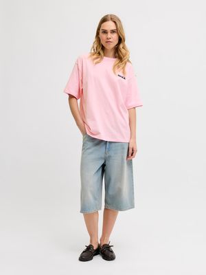 JXMILLOW LOOSE SS TEE JRS SP226 Pink Lady/WELCOME TO