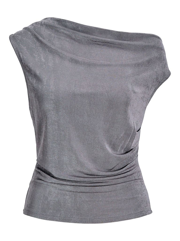 JXEVA ASYM SHINE SL TOP JRS LN Gray Flannel