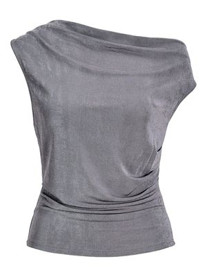 JXEVA ASYM SHINE SL TOP JRS LN Gray Flannel