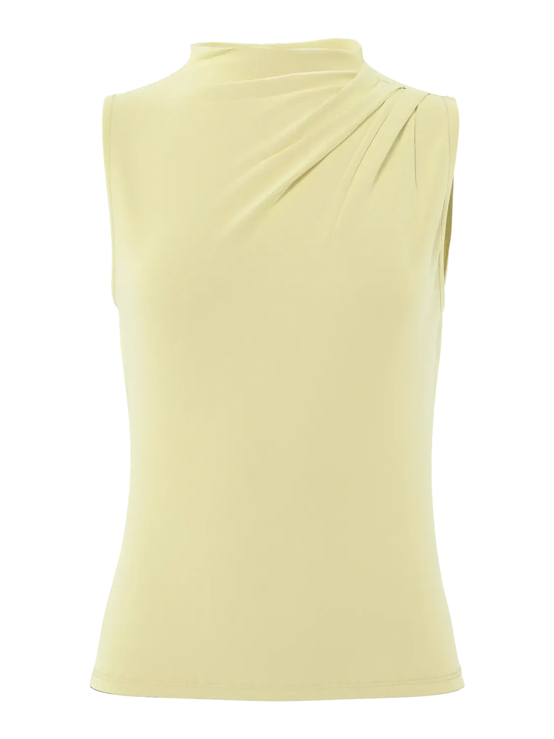 PCMADISON SL DRAPED TOP JRS NOOS BC French Vanilla