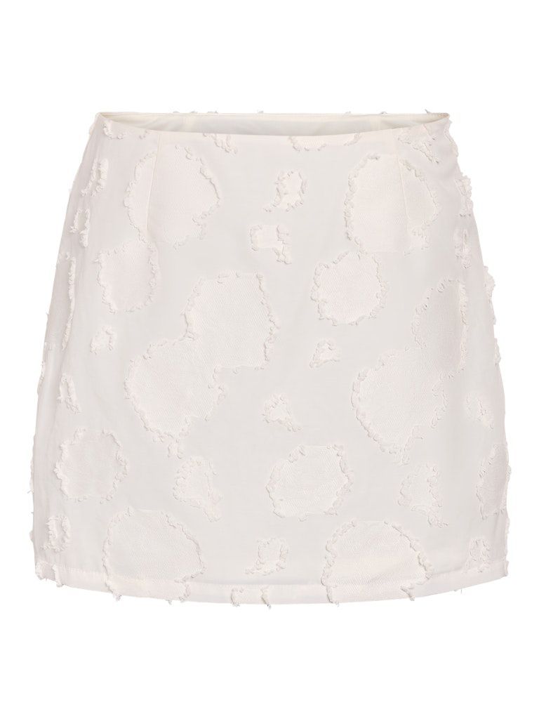 NMALESSA H/W SHORT TEXTURE SKIRT Bright White