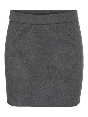 NMAYLIN NW KNIT MINI SKIRT DD Charcoal Gray
