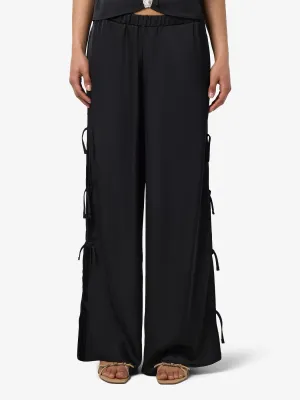 NMSASHA NW TIE PANTS WVN Black
