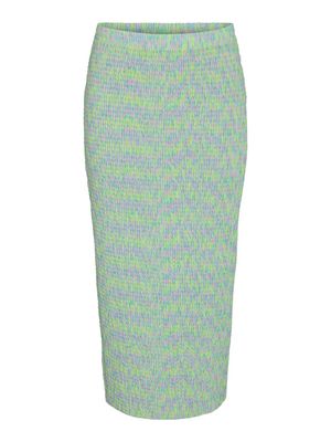 NMMAKNE N/W ANKLE SLIT SKIRT JRS Irish Green/MULTI CO