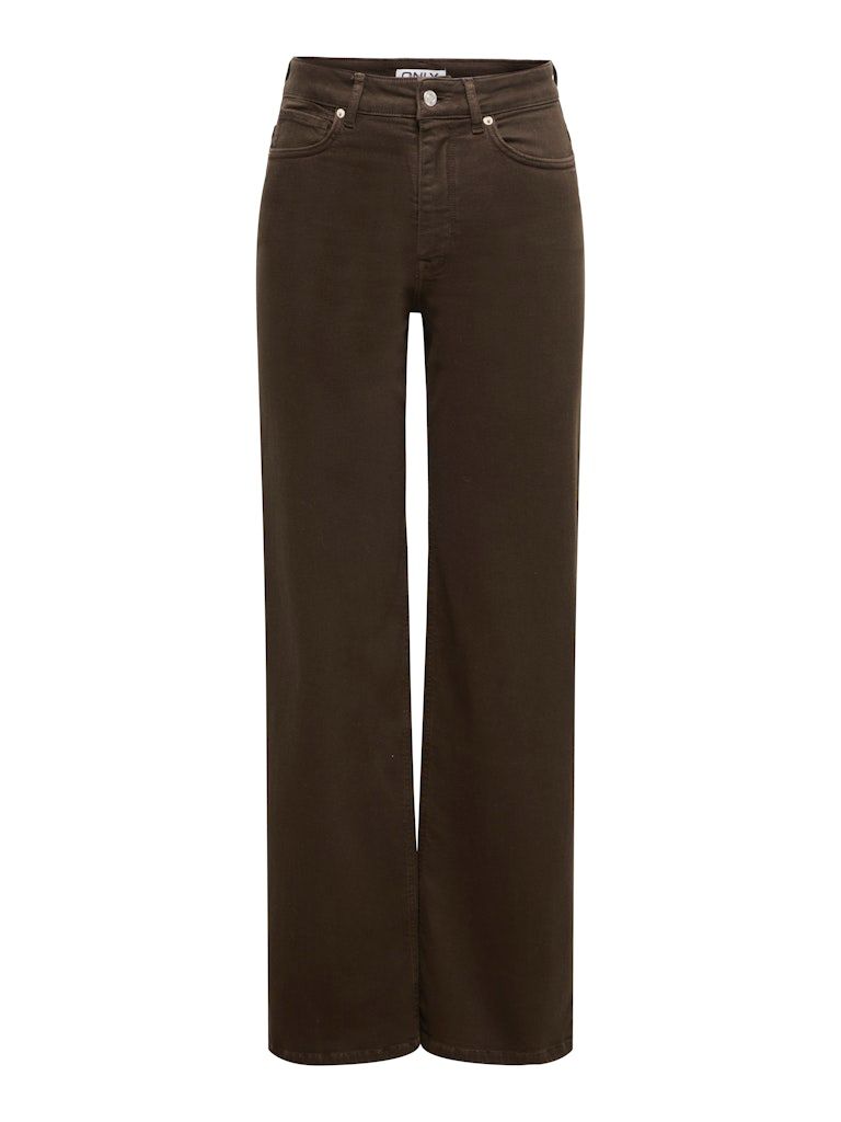 ONLMADISON BLUSH HW WIDE COLOR DNM NOOS Dark Brown Denim
