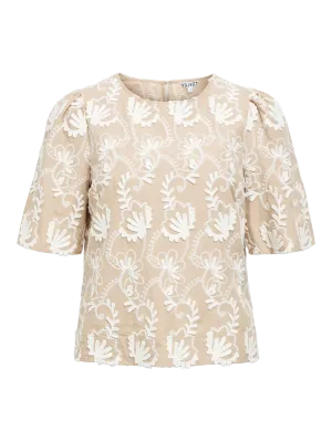 OBJMYA 2/4 RE TOP NOOS Humus-Cloud Dancer