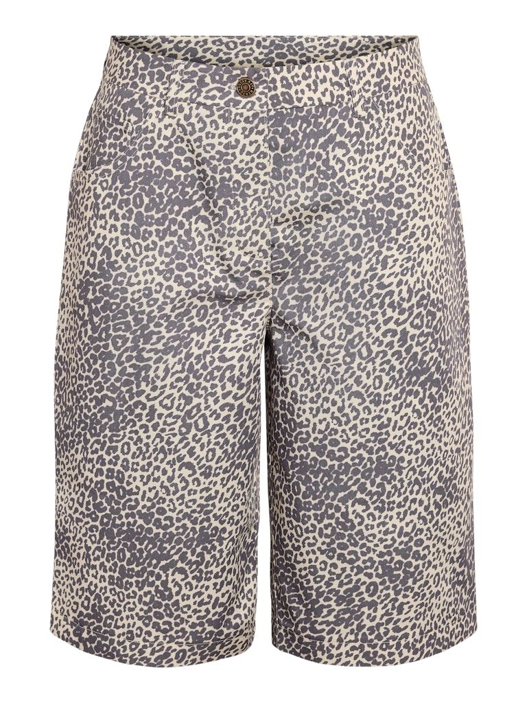 NMJILL NW LONG AOP SHORTS Winter White/LEO
