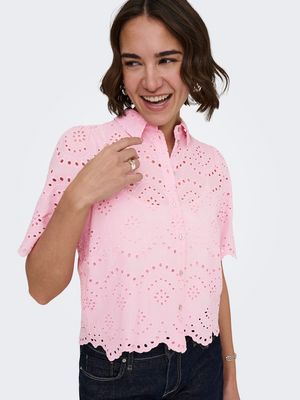 ONLVALAIS S/S SHIRT WVN NOOS Pink Lady