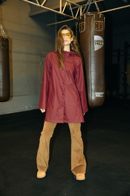 NMSKY L/S A-LINE RAINCOAT NOOS Windsor Wine