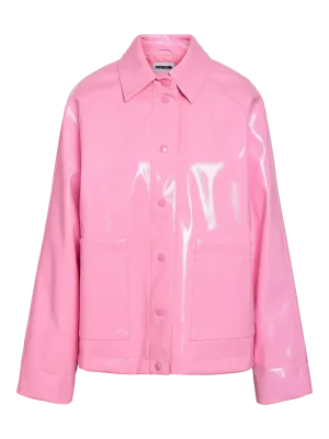 NMSKY L/S SHORT VINYL JACKET Begonia Pink
