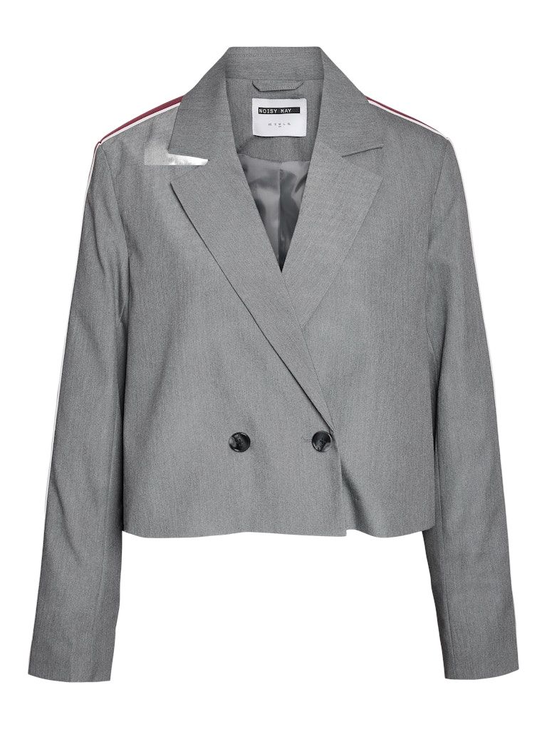 NMANNA CROPPED L/S BLAZER FWD Medium Grey Melange/