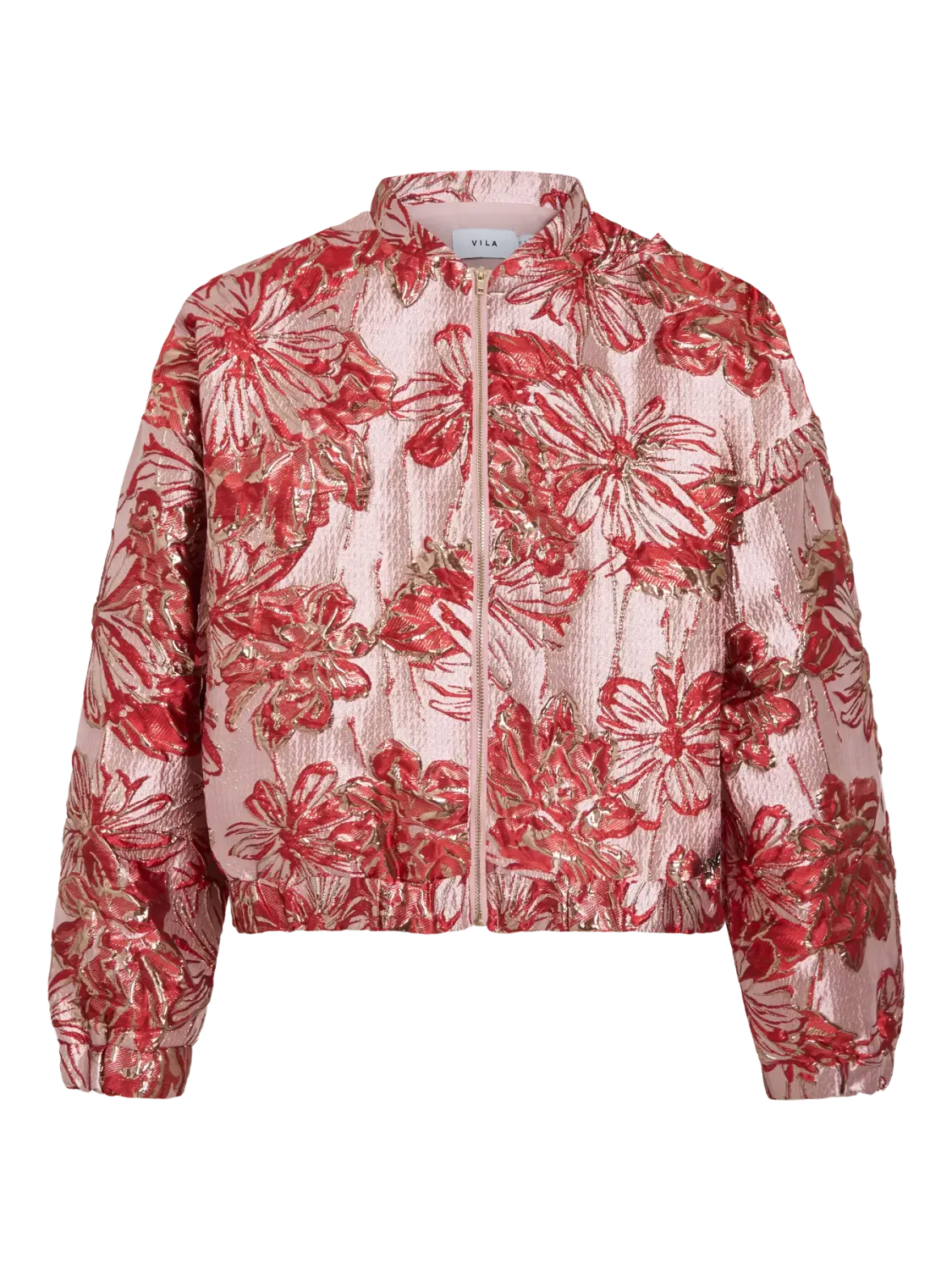 VISJACCA ONECK 2/4 JACQUARD BOMBER/DC/RC Hibiscus/JACQUARD PI