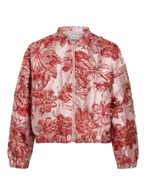 VISJACCA ONECK 2/4 JACQUARD BOMBER/DC/RC Hibiscus/JACQUARD PI
