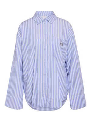 NMFRIDA L/S BUTTON SHIRT WVN BOX Sky Blue/WHITE