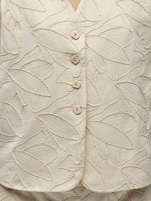 OBJMATHILDA LISA 2/4 LO BLAZER 144 White Sand