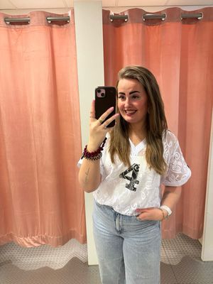 ONLJULES S/S LACE TOP WVN Bright White-BLACK