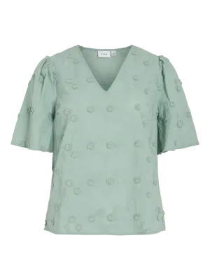 VISIMONE V-NECK 2/4 TOP/RC Blue Surf