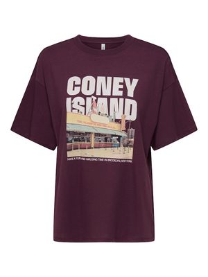 ONLMILA S/S PRINT BOX JRS Grape Wine-Mila coney island