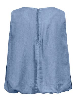 ONLCHARIS LIFE SL BALLOON TOP WVN CC Light Blue Denim
