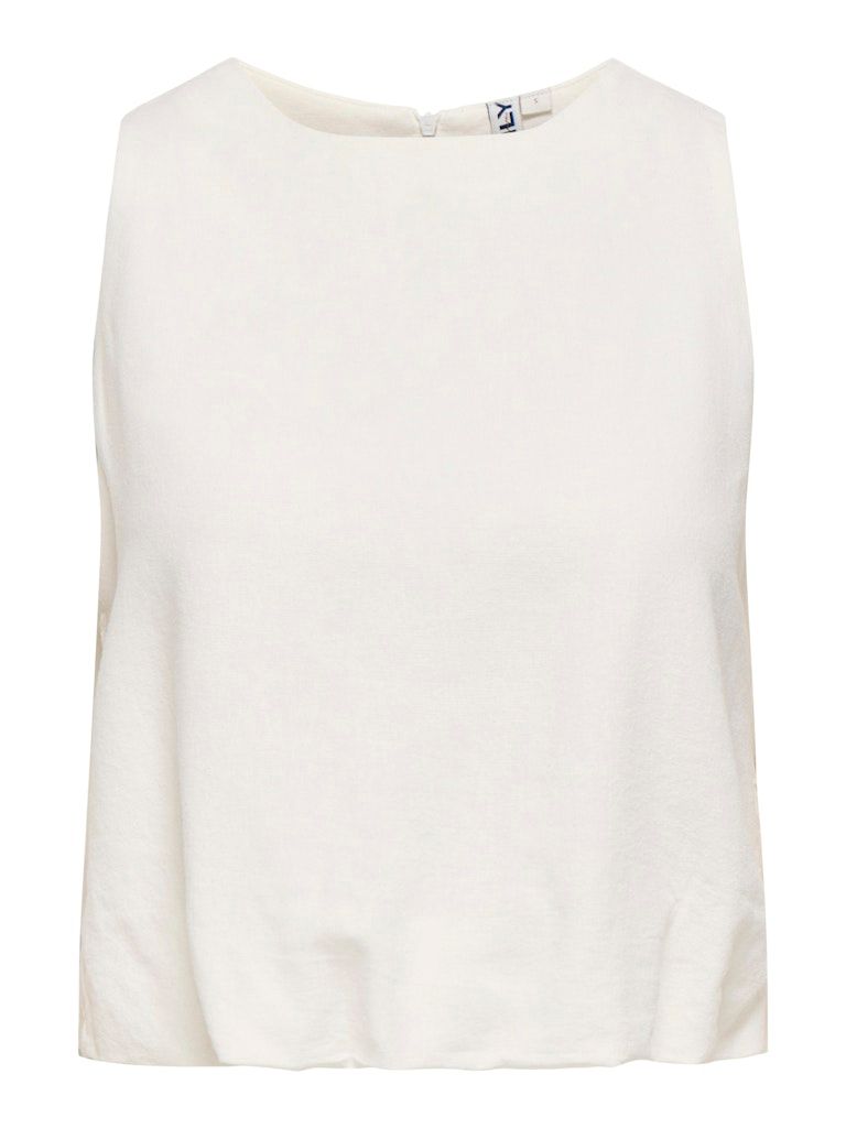 ONLGOA S/L BALLON LINEN BL TOP CC PNT Cloud Dancer