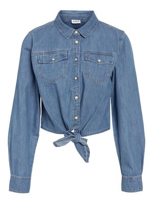 NMHELSA L/S TIE SHIRT MG002LB Light Blue Denim