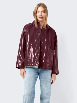 NMSKY L/S SHORT VINYL JACKET Windsor Wine
