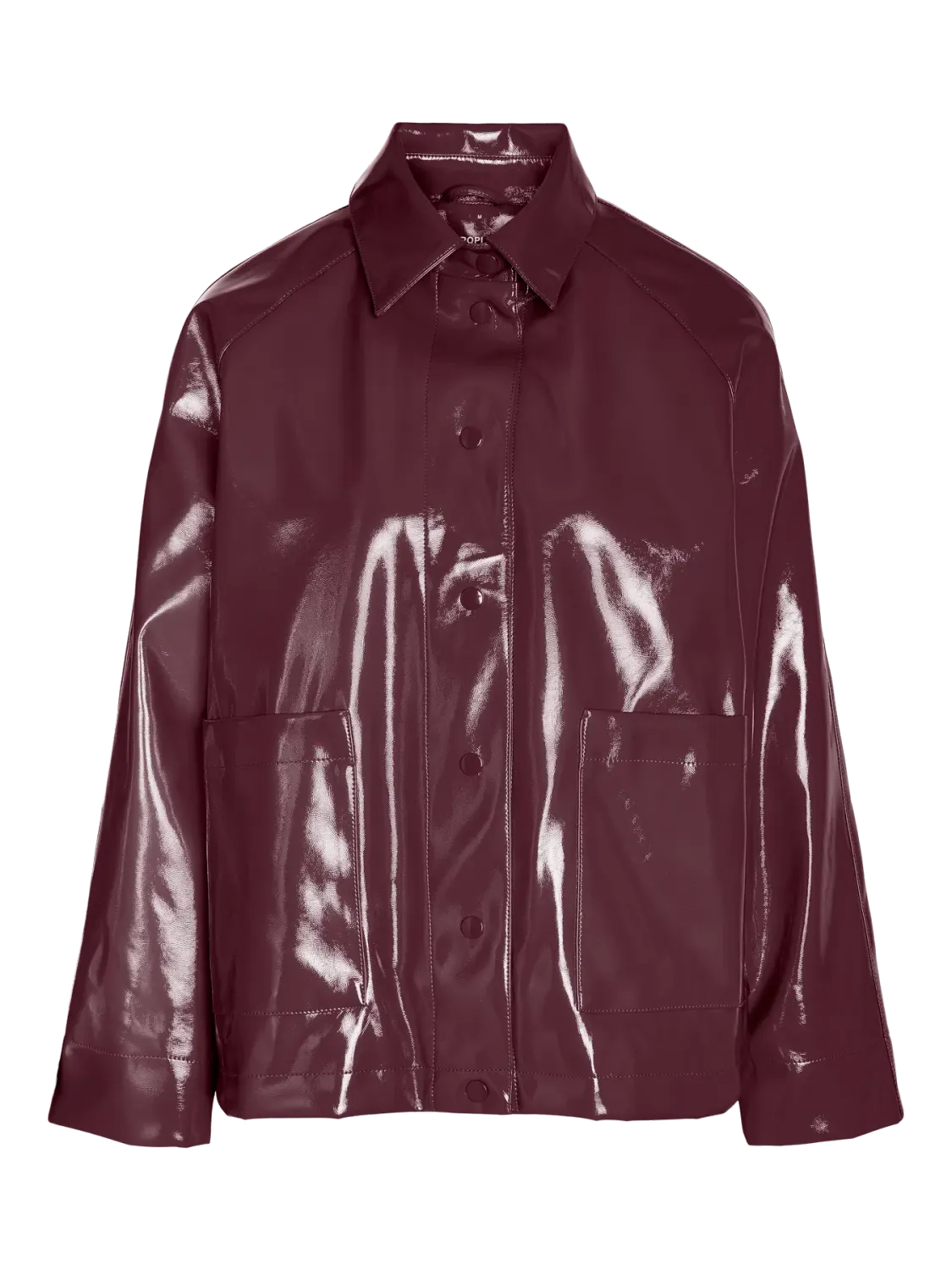 NMSKY L/S SHORT VINYL JACKET Windsor Wine
