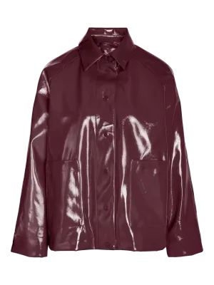 NMSKY L/S SHORT VINYL JACKET Windsor Wine