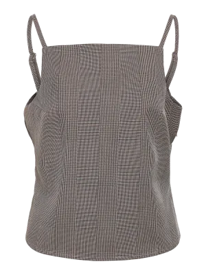 NMWERA CHECK TOP FWD Toasted Coconut/WIND