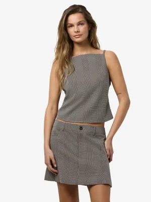 NMWERA CHECK TOP FWD Toasted Coconut/WIND