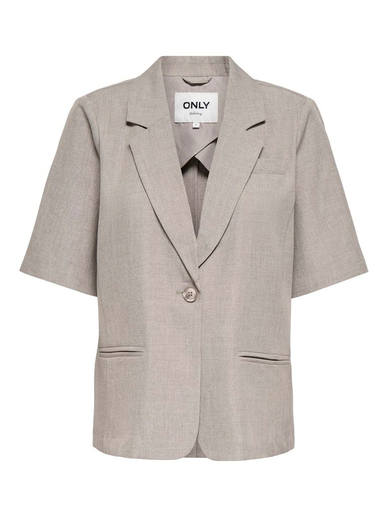 ONLLINDA LIFE S/S MEL OVS BLAZER TLR Fungi/W MELANGE