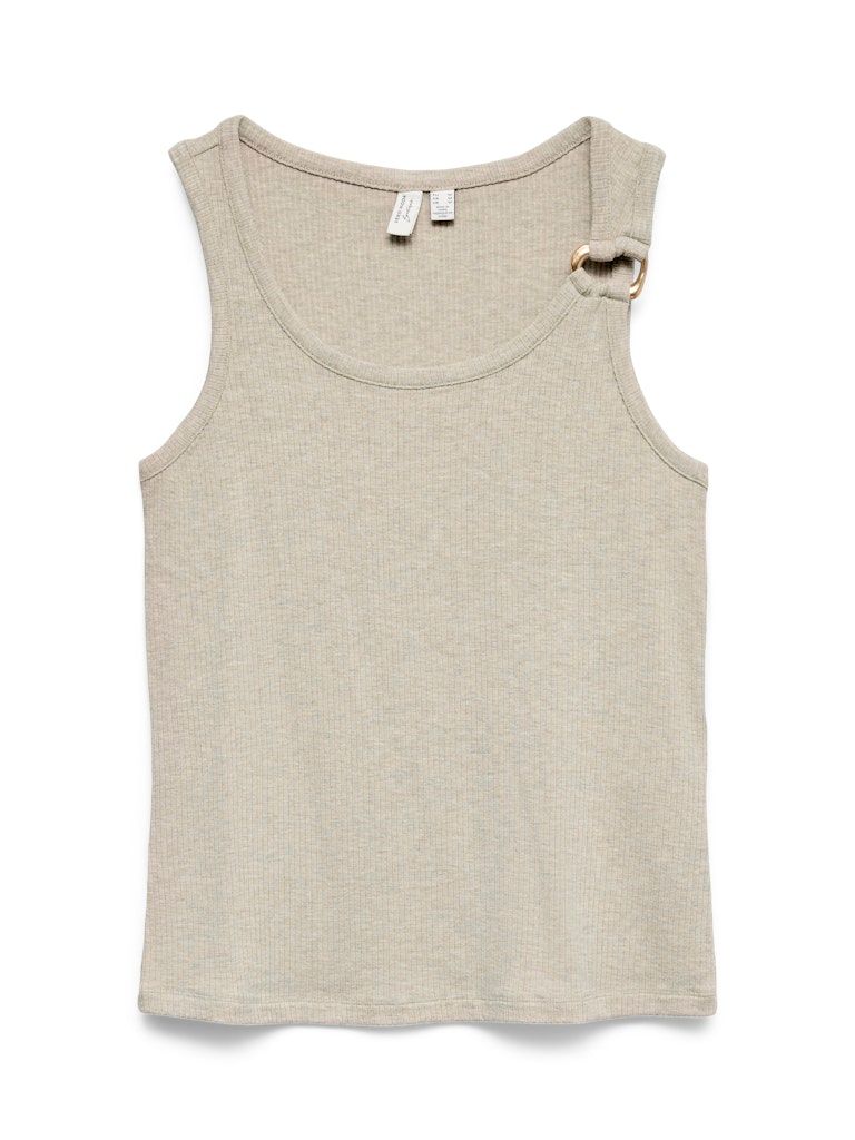 VMKIKI S/L O-NECK TOP JRS BTQ Birch/MELANGE