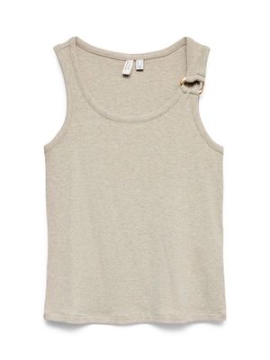 VMKIKI S/L O-NECK TOP JRS BTQ Birch/MELANGE