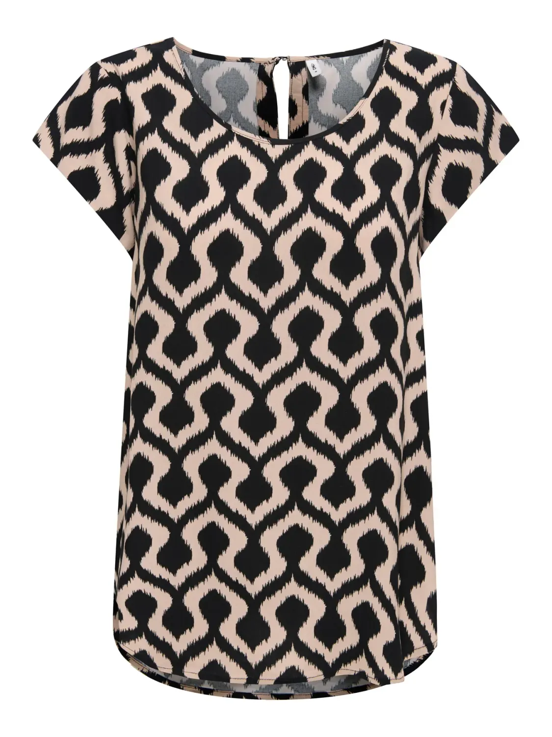 ONLNOVA LIFE VIS S/S TOP WVN Black/723 Rough noma