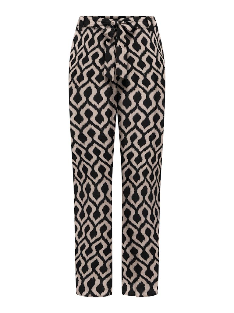 ONLNOVA LIFE VIS PALAZZO PANT WVN Black/723 Rough noma